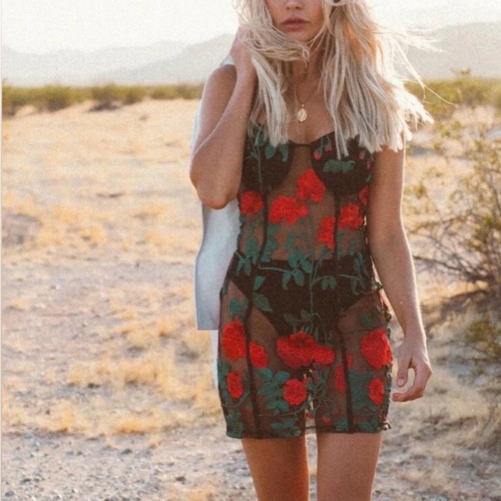 Jagger & Stone Sheer Floral Dress